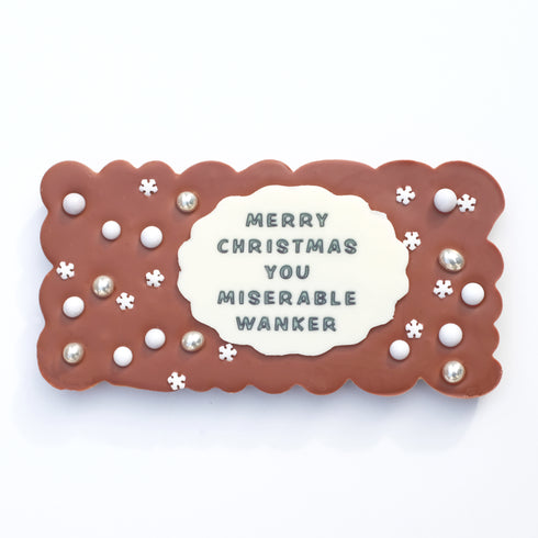 Merry Christmas Miserable Wanker Chocolate